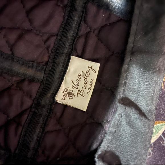 Vintage Rare Vera Bradley 5 Panel Quilted Cap Egg Plant Purple Fishing Novelty - Picture 8 of 8